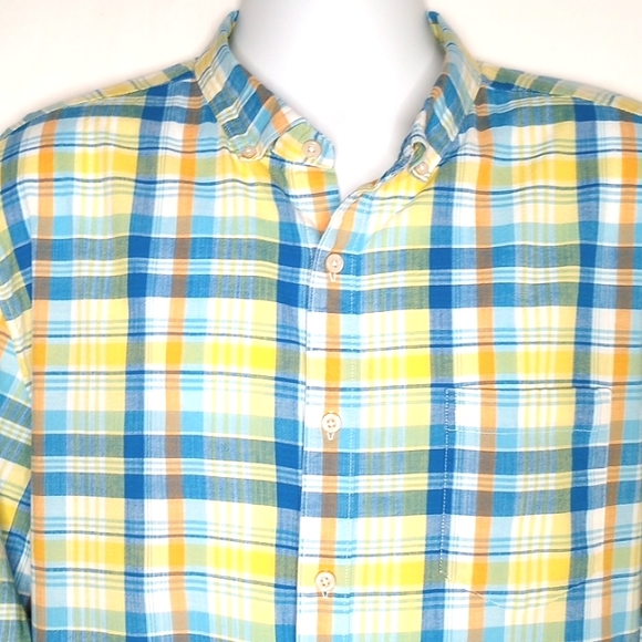 Crown & Ivy Men's Plaid / Check Long Sleeve Casual Button Down Shirt XXL - Picture 4 of 10